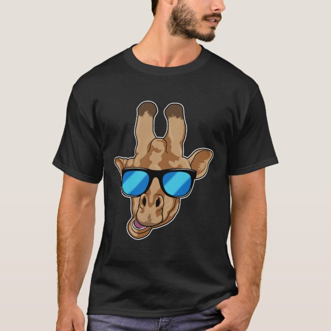 Camiseta Giraffe con gafas de sol (Anverso)