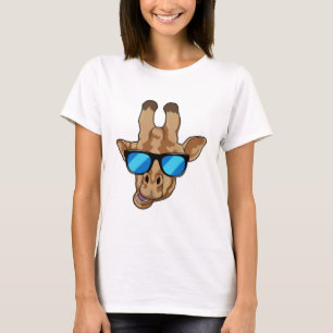 Camiseta Giraffe con gafas de sol