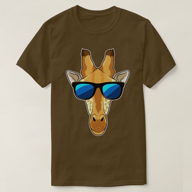 Camiseta Giraffe con gafas de sol 1 (Diseño del anverso)
