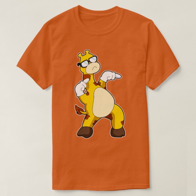 Camiseta Giraffe con gafas de sol 2 (Diseño del anverso)