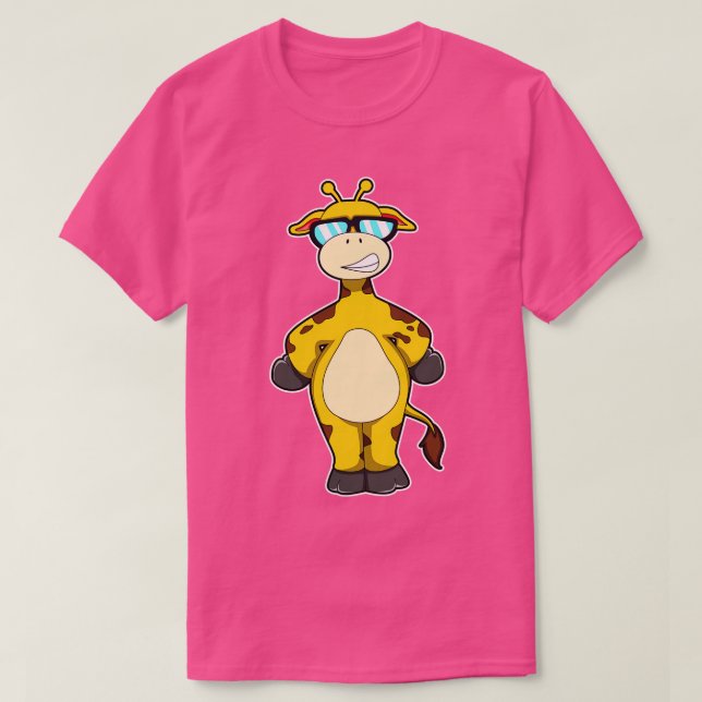 Camiseta Giraffe con gafas de sol 3 (Diseño del anverso)
