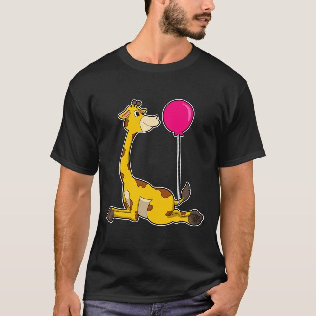 Camiseta Giraffe con globo (Anverso)