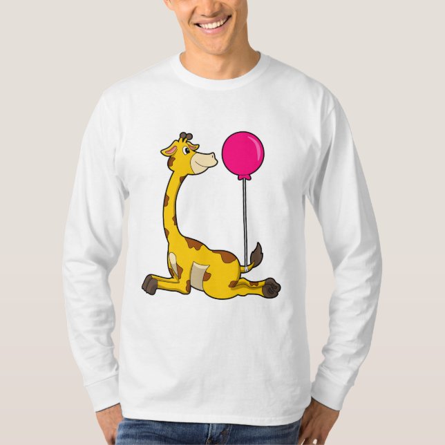 Camiseta Giraffe con globo (Anverso)