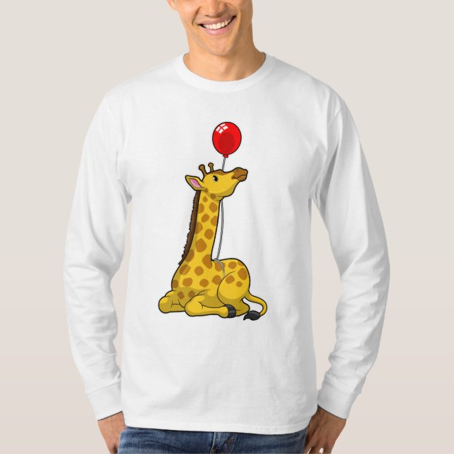 Camiseta Giraffe con globo (Anverso)