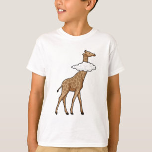 Camiseta Giraffe con nubes