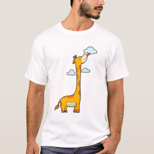 Camiseta Giraffe con nubes
