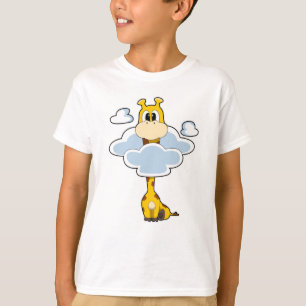 Camiseta Giraffe con nubes