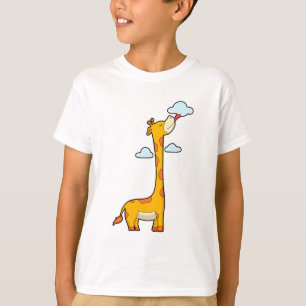 Camiseta Giraffe con nubes