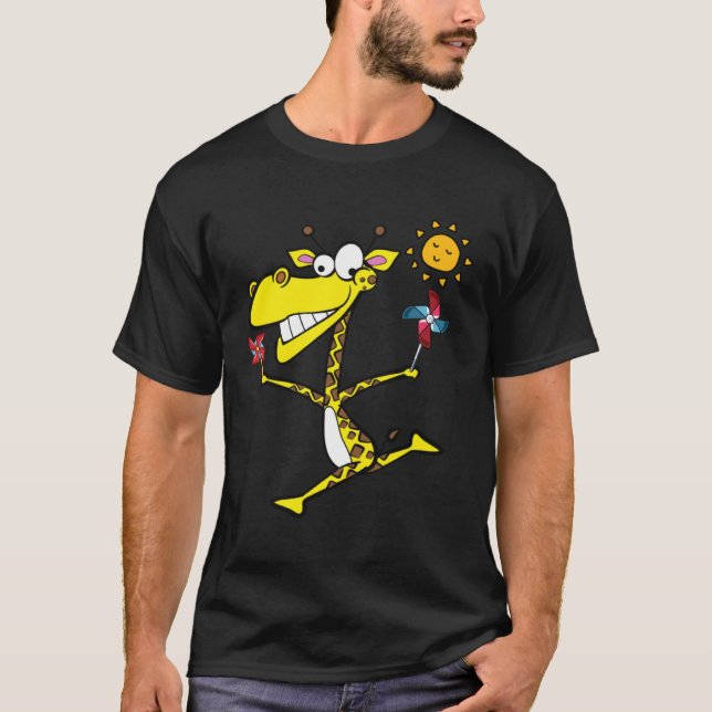 Camiseta Giraffe con ruedas (Anverso)