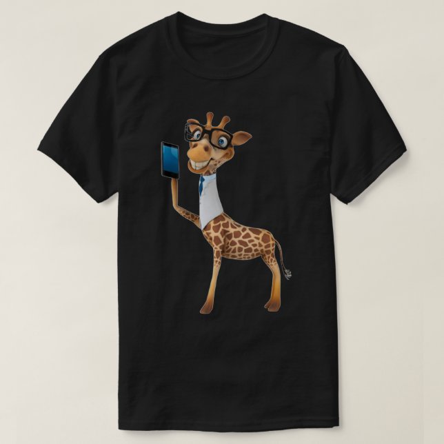 Camiseta Giraffe con teléfono (Diseño del anverso)