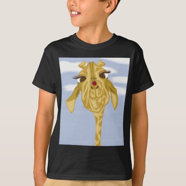 Camiseta Giraffe Cuidada Y Colorida (Anverso)