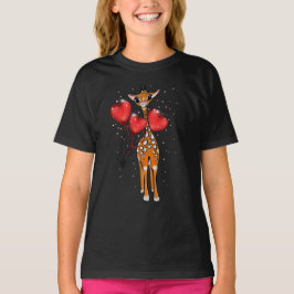 Camiseta Giraffe cutánea | globos cardíacos