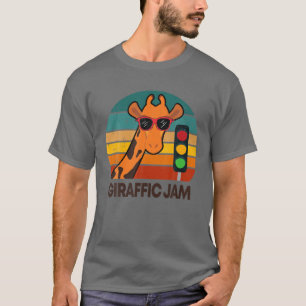 Camiseta Giraffe de época, broma, divertido Safari africano