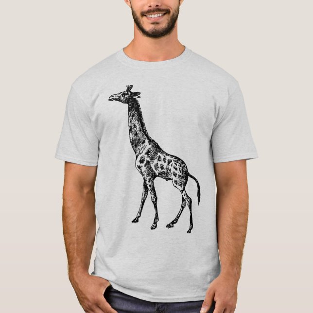 Camiseta Giraffe de época en la bolsa de la Tote (Anverso)