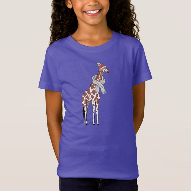 Camiseta Giraffe de invierno T-Shirt (Anverso)