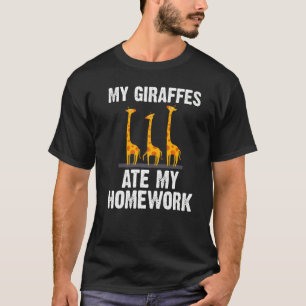 Camiseta Giraffe Designs Niños Bebés Safari Fauna Animales