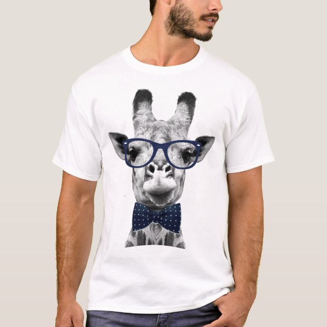 Camiseta Giraffe divertida de época (Anverso)