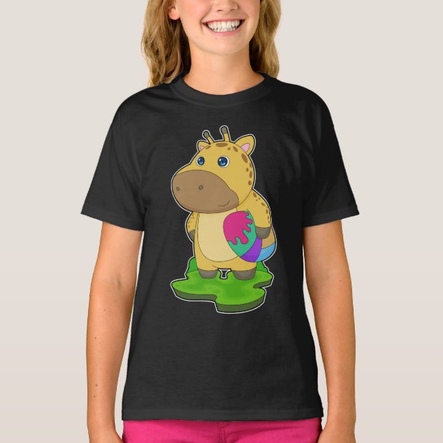 Camiseta Giraffe Easter egg (Anverso)
