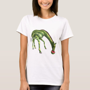 Camiseta Giraffe Eating Watermelon