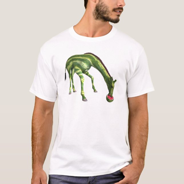 Camiseta Giraffe Eating Watermelon (Anverso)