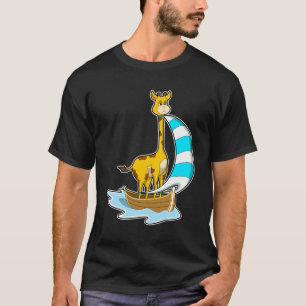 Camiseta Giraffe en barco de vela