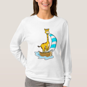 Camiseta Giraffe en barco de vela