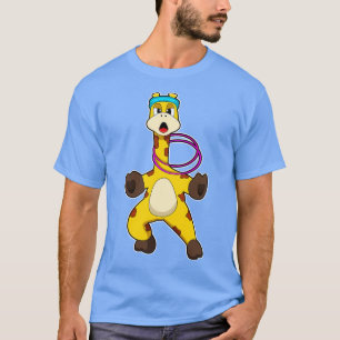 Camiseta Giraffe en Fitness con anillo de ala