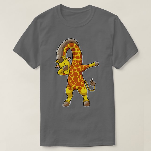 Camiseta Giraffe En Hip Hop Dance Dab (Diseño del anverso)