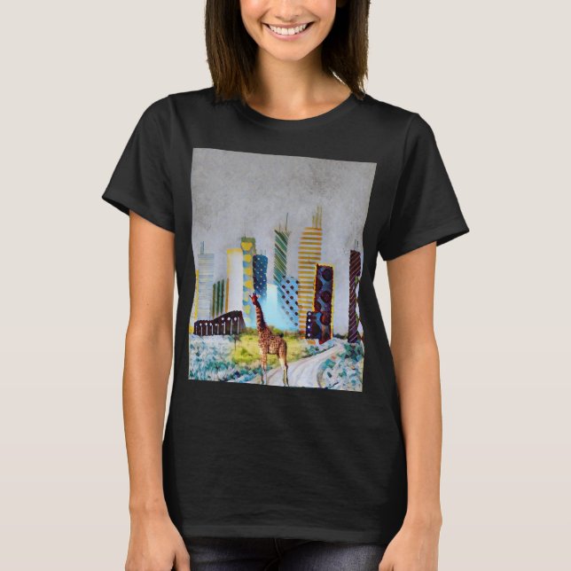 Camiseta Giraffe en Serengeti - Jungla de concreto (Anverso)