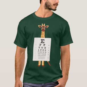 Camiseta Giraffe eye chart