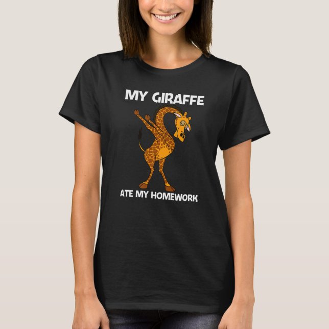 Camiseta Giraffe For Kids Boys Safari Wild Zoo Animal (Anverso)