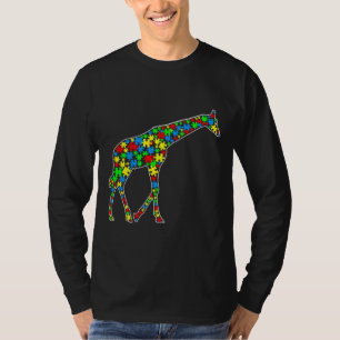 Camiseta Giraffe Funny Puzzle Animals Autism Awareness
