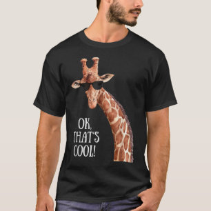 Camiseta Giraffe Gafas de sol Verano Clásico T-Shirt