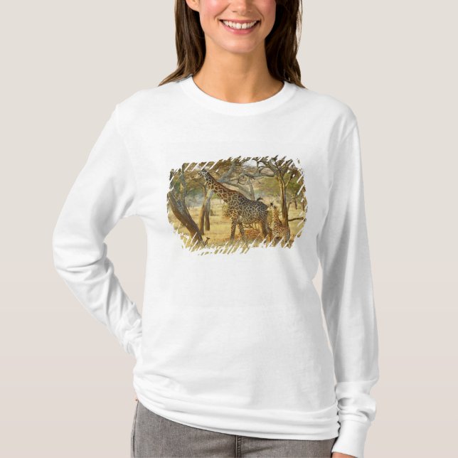 Camiseta Giraffe, Giraffa, joven y mujer adulta (Anverso)