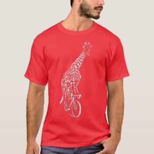 Camiseta Giraffe Giraffe Regalo de ciclismo de bicicleta