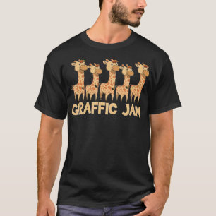 Camiseta Giraffe Giraffic Jam Funny Pun Cute