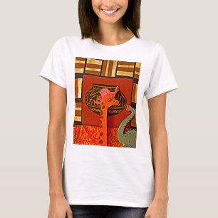 Camiseta Giraffe Gorra Art Print