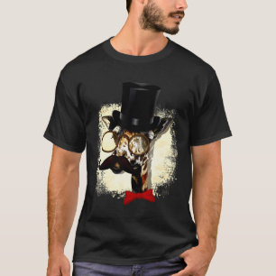 Camiseta Giraffe Gorra Y Big Mustache
