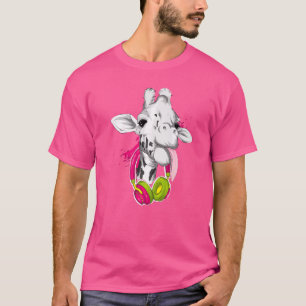 Camiseta Giraffe Gráfico Cute Giraffe Guay Animal