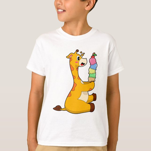 Camiseta Giraffe Helado Waffle (Anverso)
