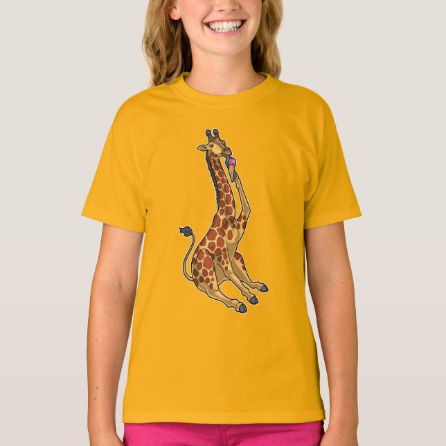 Camiseta Giraffe Helado Waffle (Anverso)