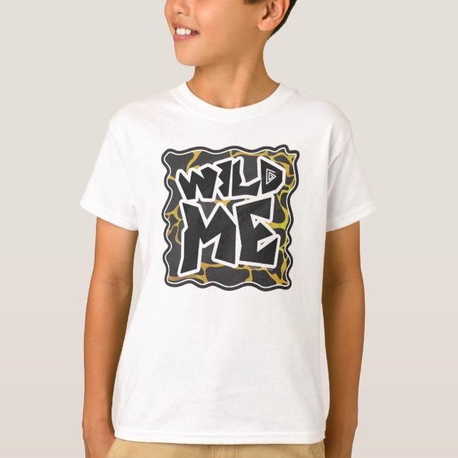 Camiseta Giraffe Impresión negra y amarilla (Anverso)