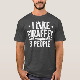 Camiseta Giraffe Introvert Funny Cute Giraffe