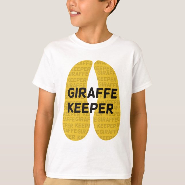 Camiseta Giraffe Keeper Hoofprint (Anverso)