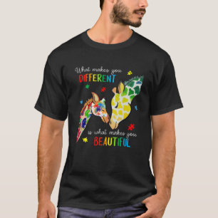 Camiseta Giraffe Lo Que Te Hace Diferente Conciencia De Aut