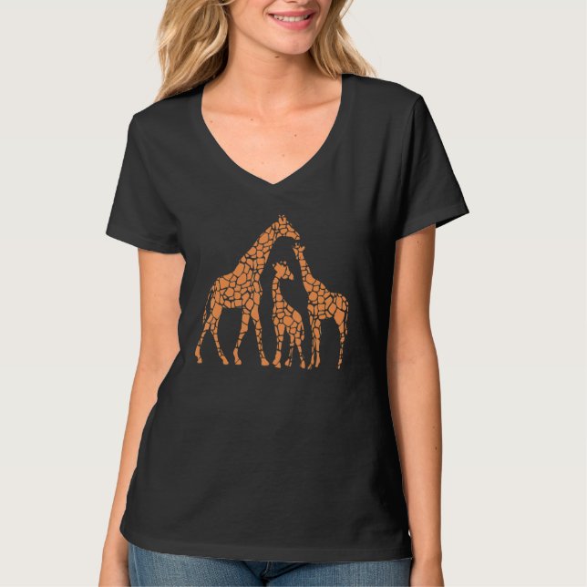 Camiseta Giraffe Lover Cute Giraffes I Cute Giraffe Zoo Gir (Anverso)
