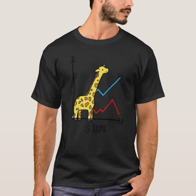 Camiseta Giraffe Matemáticas Matemáticas Maths Geek Novedad (Anverso)
