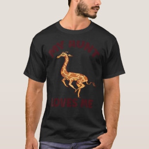 Camiseta Giraffe mi tía me ama por sobrino y sobrina 1