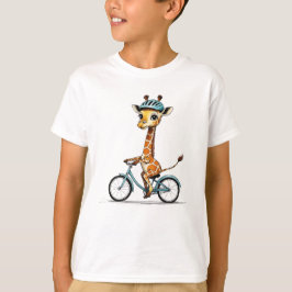 Camiseta Giraffe montando una bicicleta - Lápiz de mano