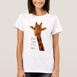 Camiseta Giraffe nos pide hacer la Tierra GUAY de nuevo